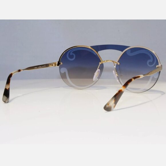 Prada Womens Round Swirl Gold Sunglasses main image 9